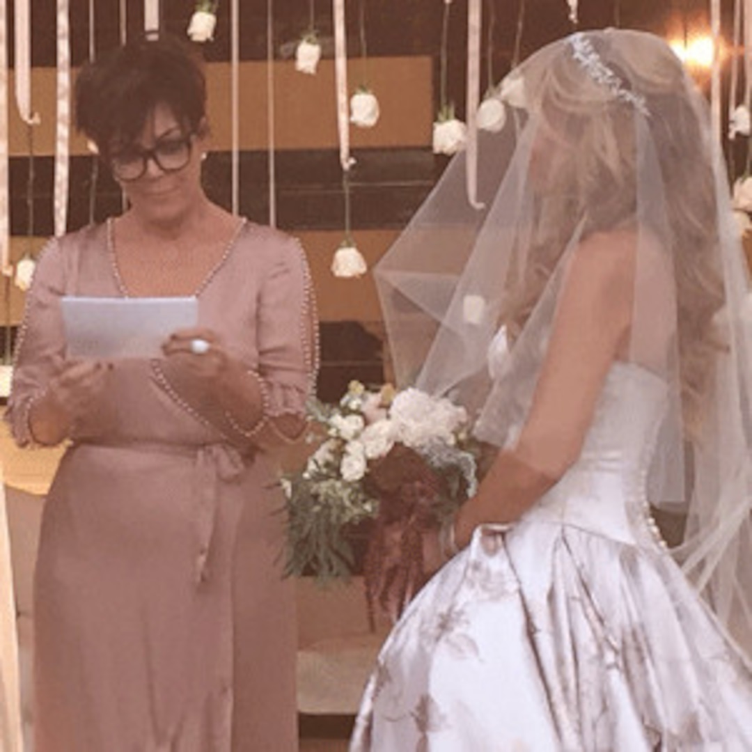 Watch Kris Jenner Officiates Faye Resnick's Wedding
